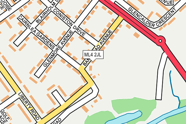 ML4 2JL map - OS OpenMap – Local (Ordnance Survey)