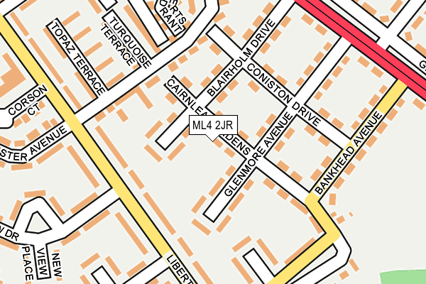 ML4 2JR map - OS OpenMap – Local (Ordnance Survey)