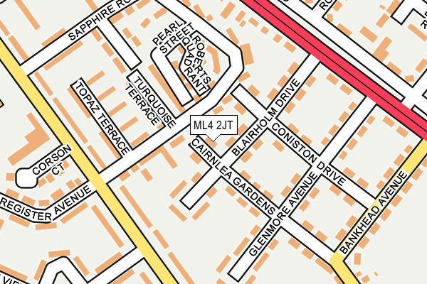ML4 2JT map - OS OpenMap – Local (Ordnance Survey)