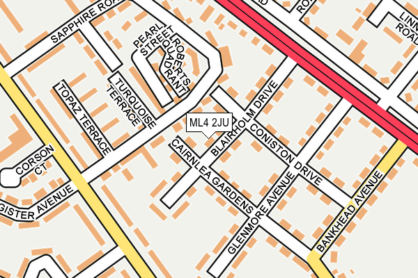 ML4 2JU map - OS OpenMap – Local (Ordnance Survey)