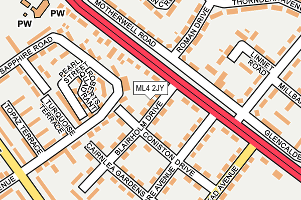 ML4 2JY map - OS OpenMap – Local (Ordnance Survey)