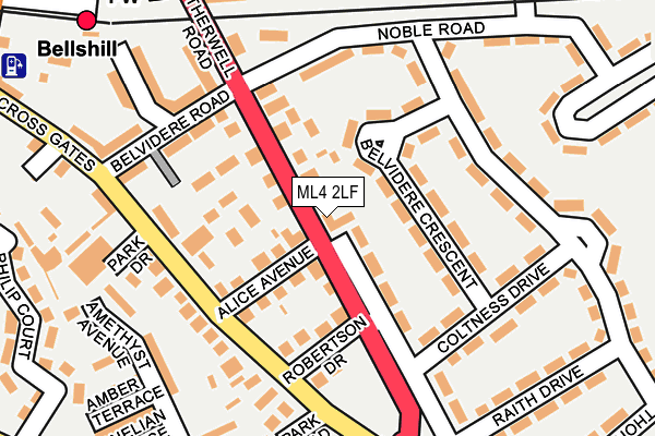 ML4 2LF map - OS OpenMap – Local (Ordnance Survey)