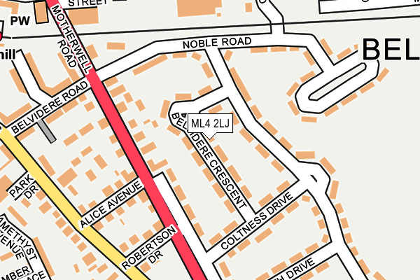 ML4 2LJ map - OS OpenMap – Local (Ordnance Survey)