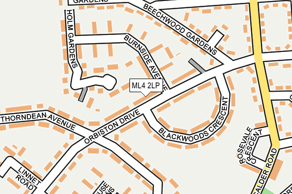 ML4 2LP map - OS OpenMap – Local (Ordnance Survey)