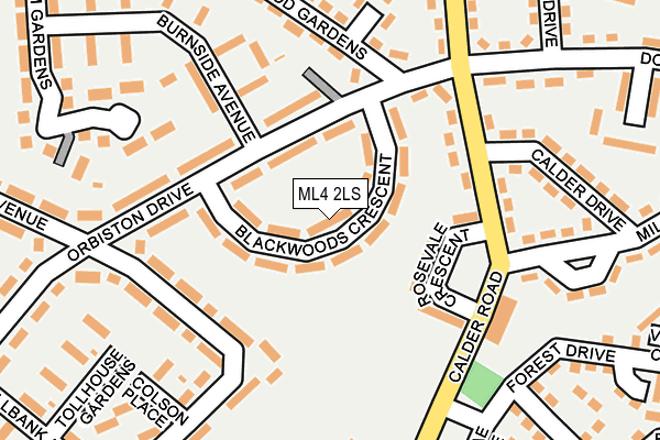 ML4 2LS map - OS OpenMap – Local (Ordnance Survey)