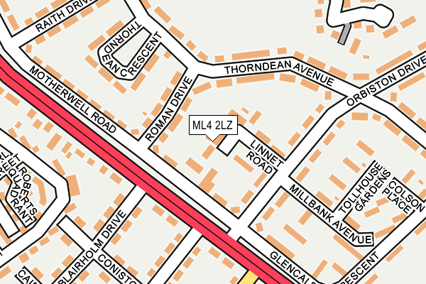 ML4 2LZ map - OS OpenMap – Local (Ordnance Survey)