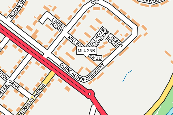 ML4 2NB map - OS OpenMap – Local (Ordnance Survey)