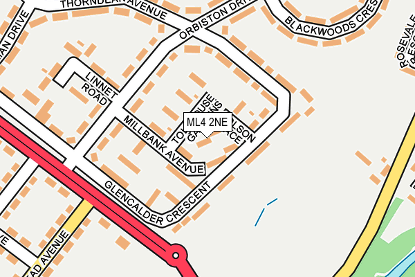 ML4 2NE map - OS OpenMap – Local (Ordnance Survey)