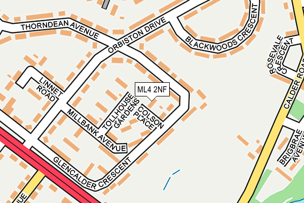ML4 2NF map - OS OpenMap – Local (Ordnance Survey)