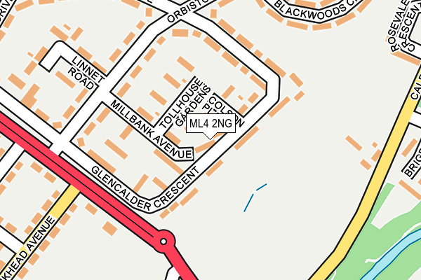 ML4 2NG map - OS OpenMap – Local (Ordnance Survey)