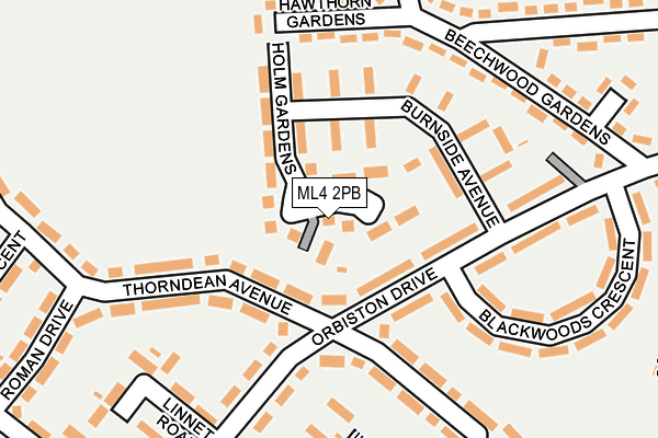 ML4 2PB map - OS OpenMap – Local (Ordnance Survey)