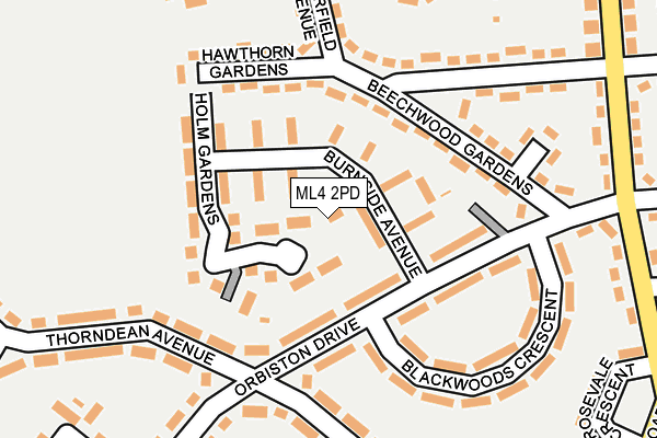 ML4 2PD map - OS OpenMap – Local (Ordnance Survey)