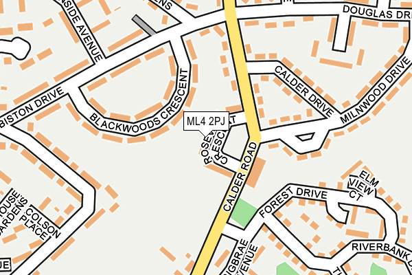 ML4 2PJ map - OS OpenMap – Local (Ordnance Survey)