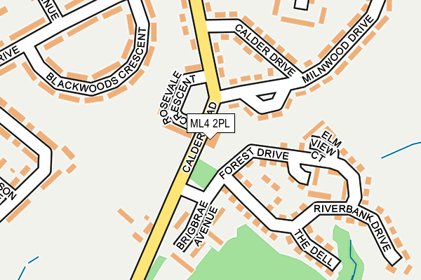 ML4 2PL map - OS OpenMap – Local (Ordnance Survey)