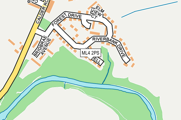 ML4 2PS map - OS OpenMap – Local (Ordnance Survey)