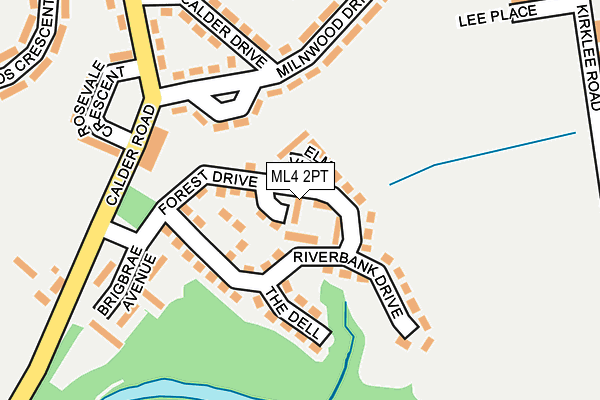 ML4 2PT map - OS OpenMap – Local (Ordnance Survey)