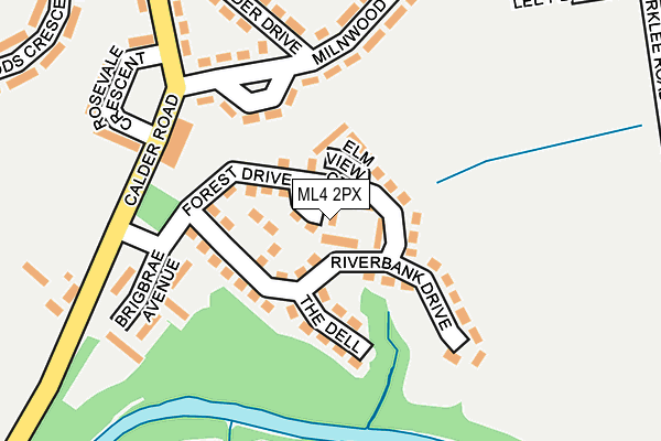 ML4 2PX map - OS OpenMap – Local (Ordnance Survey)