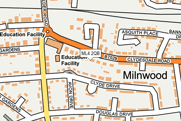 ML4 2QB map - OS OpenMap – Local (Ordnance Survey)
