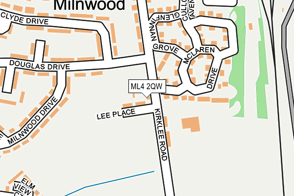 ML4 2QW map - OS OpenMap – Local (Ordnance Survey)