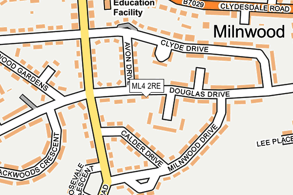 ML4 2RE map - OS OpenMap – Local (Ordnance Survey)