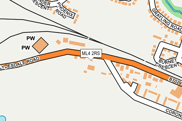 ML4 2RS map - OS OpenMap – Local (Ordnance Survey)