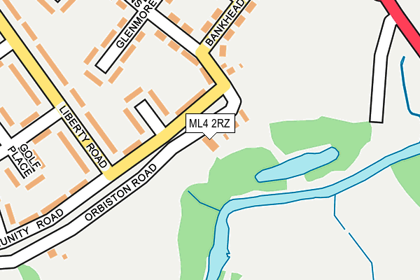 ML4 2RZ map - OS OpenMap – Local (Ordnance Survey)