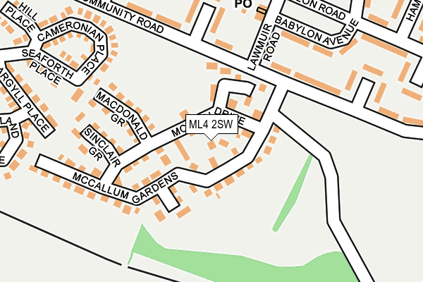ML4 2SW map - OS OpenMap – Local (Ordnance Survey)