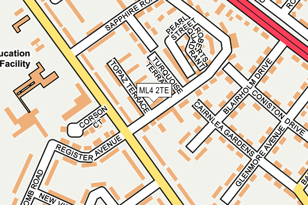 ML4 2TE map - OS OpenMap – Local (Ordnance Survey)