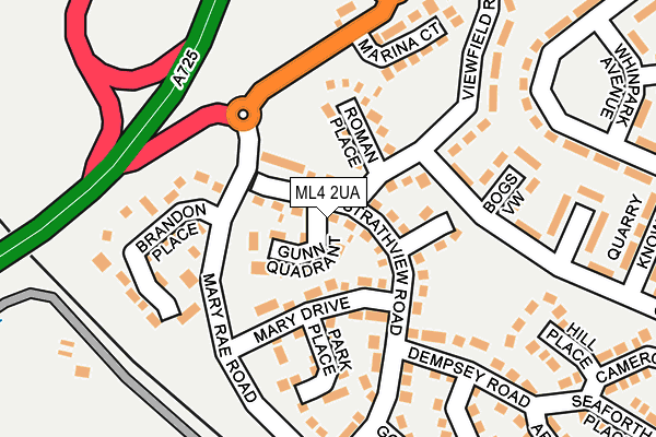 ML4 2UA map - OS OpenMap – Local (Ordnance Survey)