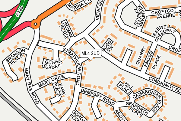 ML4 2UD map - OS OpenMap – Local (Ordnance Survey)