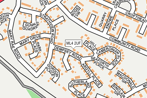 ML4 2UF map - OS OpenMap – Local (Ordnance Survey)