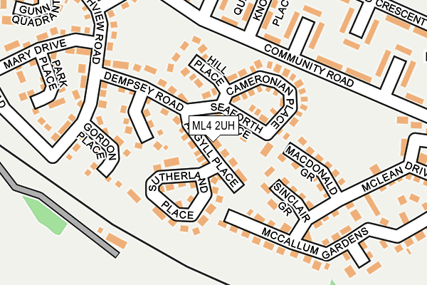 ML4 2UH map - OS OpenMap – Local (Ordnance Survey)