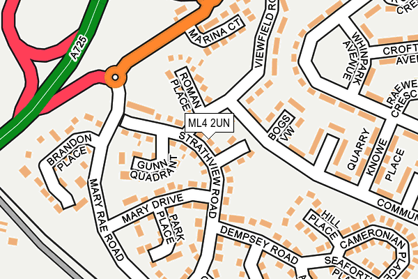 ML4 2UN map - OS OpenMap – Local (Ordnance Survey)