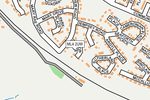 ML4 2UW map - OS OpenMap – Local (Ordnance Survey)