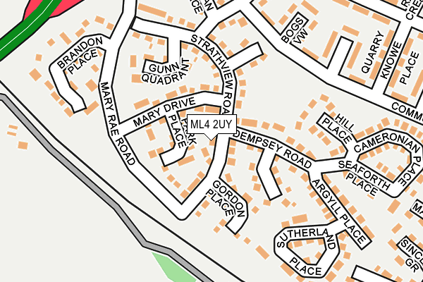 ML4 2UY map - OS OpenMap – Local (Ordnance Survey)
