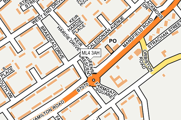 ML4 3AH map - OS OpenMap – Local (Ordnance Survey)