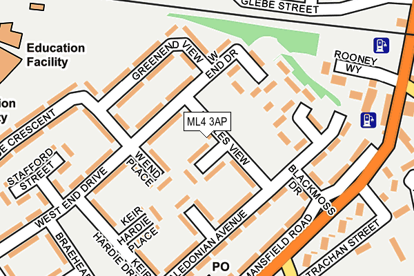 ML4 3AP map - OS OpenMap – Local (Ordnance Survey)