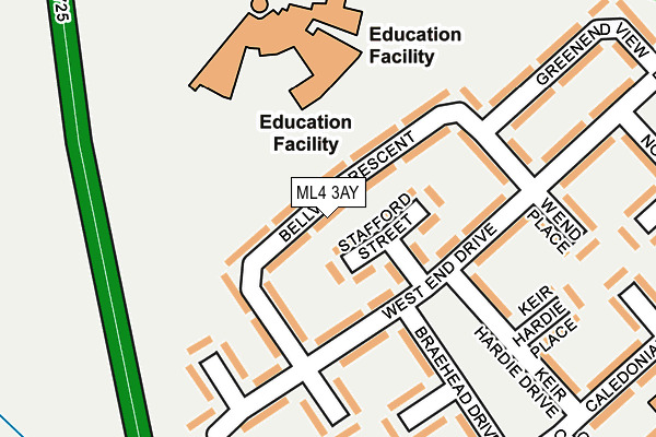 ML4 3AY map - OS OpenMap – Local (Ordnance Survey)