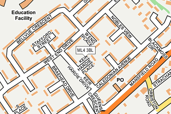 ML4 3BL map - OS OpenMap – Local (Ordnance Survey)