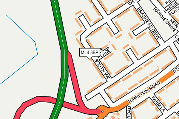ML4 3BP map - OS OpenMap – Local (Ordnance Survey)