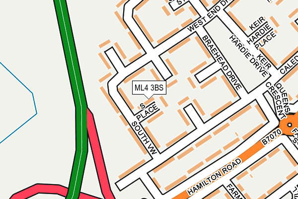 ML4 3BS map - OS OpenMap – Local (Ordnance Survey)