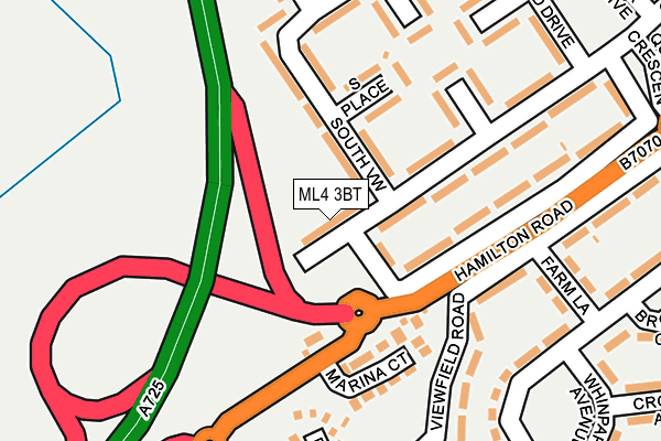 ML4 3BT map - OS OpenMap – Local (Ordnance Survey)