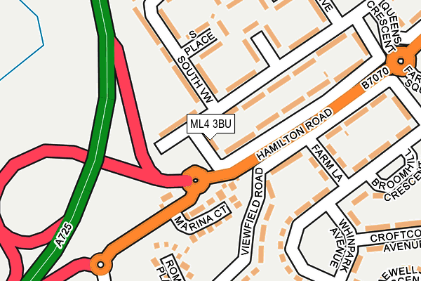 ML4 3BU map - OS OpenMap – Local (Ordnance Survey)