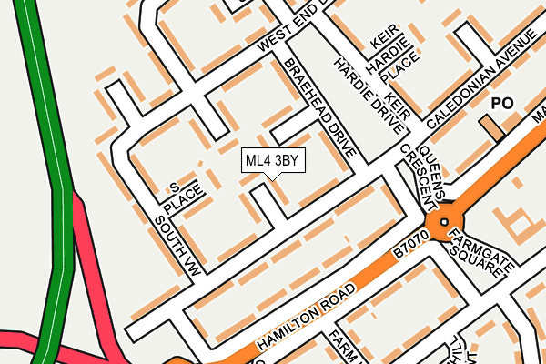 ML4 3BY map - OS OpenMap – Local (Ordnance Survey)