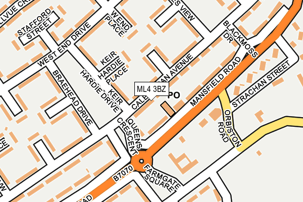 ML4 3BZ map - OS OpenMap – Local (Ordnance Survey)