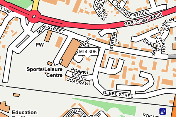 ML4 3DB map - OS OpenMap – Local (Ordnance Survey)