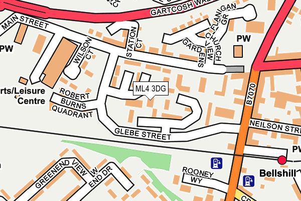 ML4 3DG map - OS OpenMap – Local (Ordnance Survey)