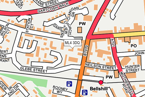 ML4 3DQ map - OS OpenMap – Local (Ordnance Survey)