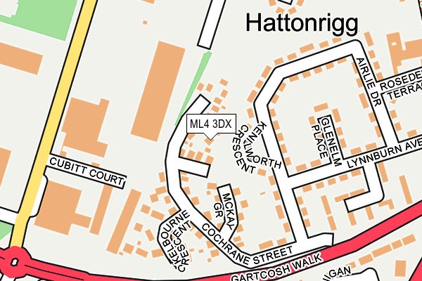 ML4 3DX map - OS OpenMap – Local (Ordnance Survey)