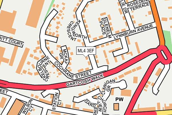 ML4 3EF map - OS OpenMap – Local (Ordnance Survey)